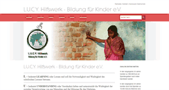 Desktop Screenshot of lucy-hilfswerk.org